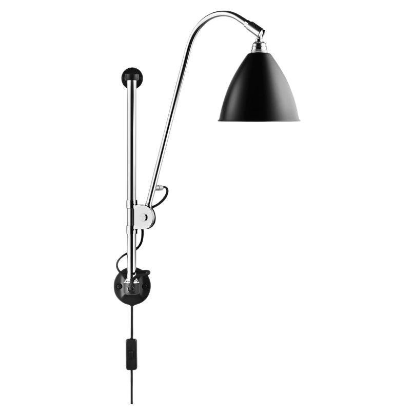 BL5 Wall Lamp, Chrome, Black For Sale