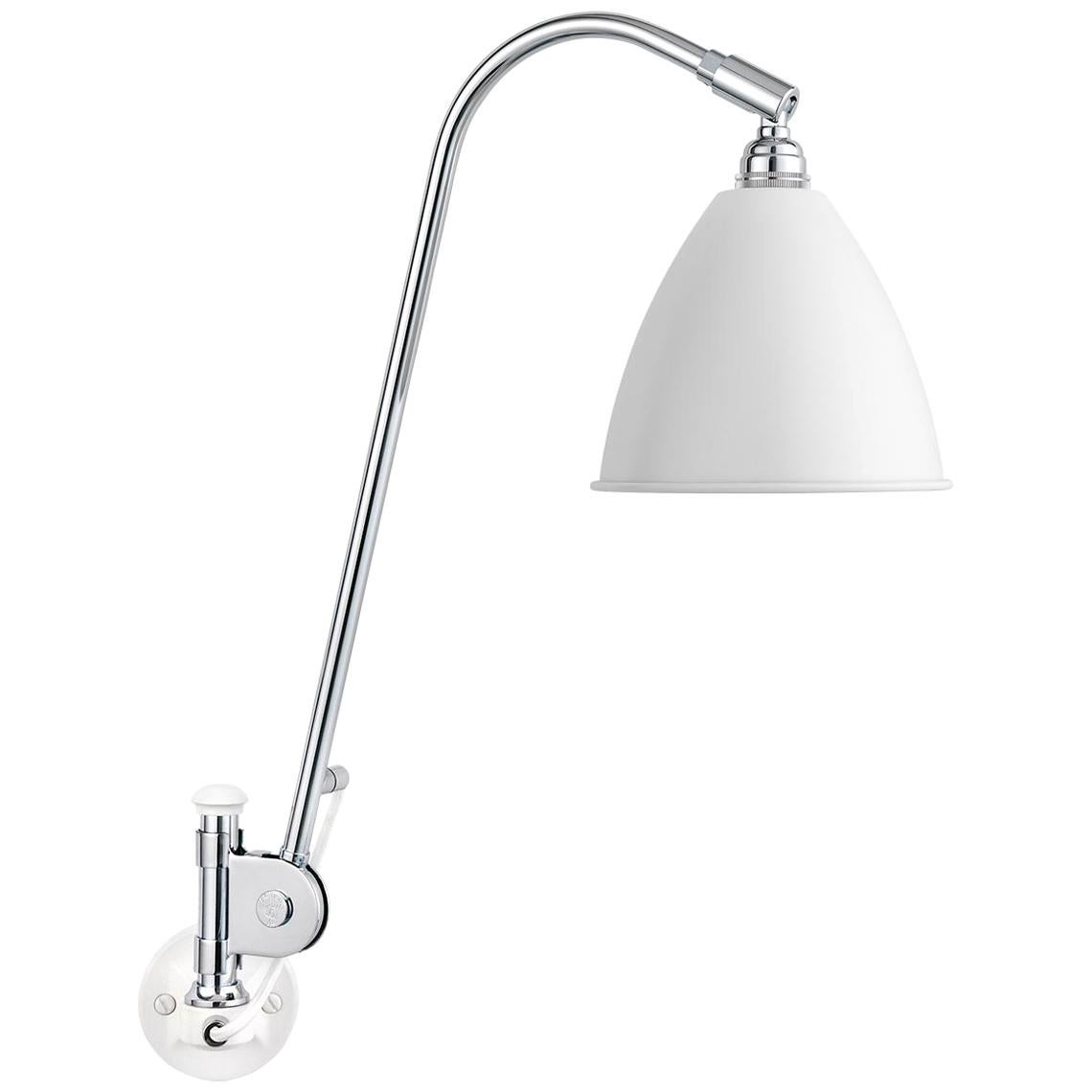 BL6 Wandleuchte, verchromt, weiß im Angebot