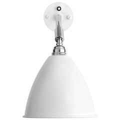 Lampada da parete BL7, cromo, bianco opaco