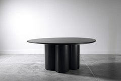 Black 014 Steel Dining Table by NO AGE STUDIO