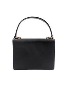Black 1950's Handbag with Gold Trim
