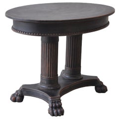 Black 19th Century Swedish Oval Table