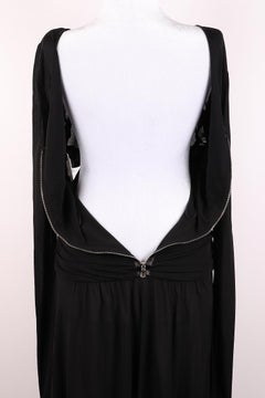 Black 2000s Dolce & Gabbana cocktail dress with a bow
