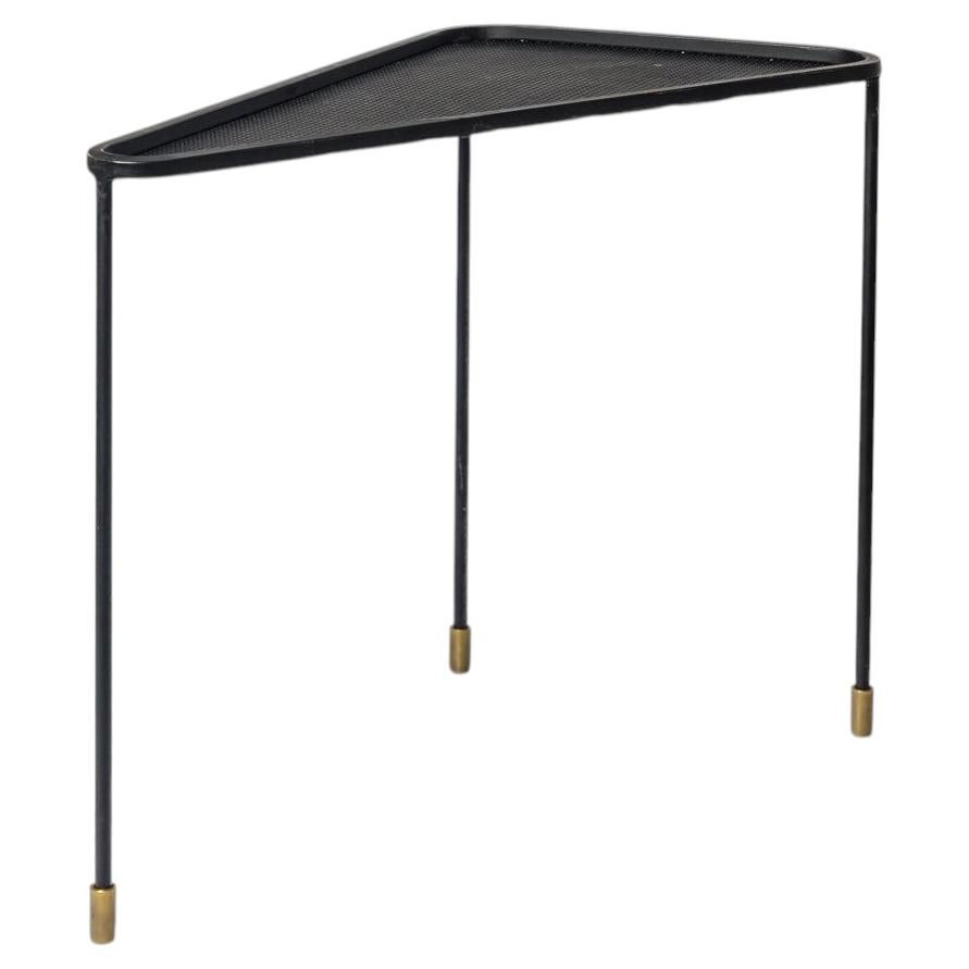 Black 20th century design low sofa table att. to Mathieu Matégot circa 1960