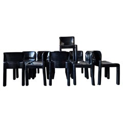 Black 4875 chair by Carlo Bartoli for Kartell, Italy 1972