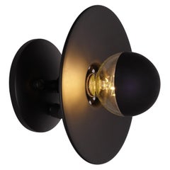 Black Discus Sconce Light