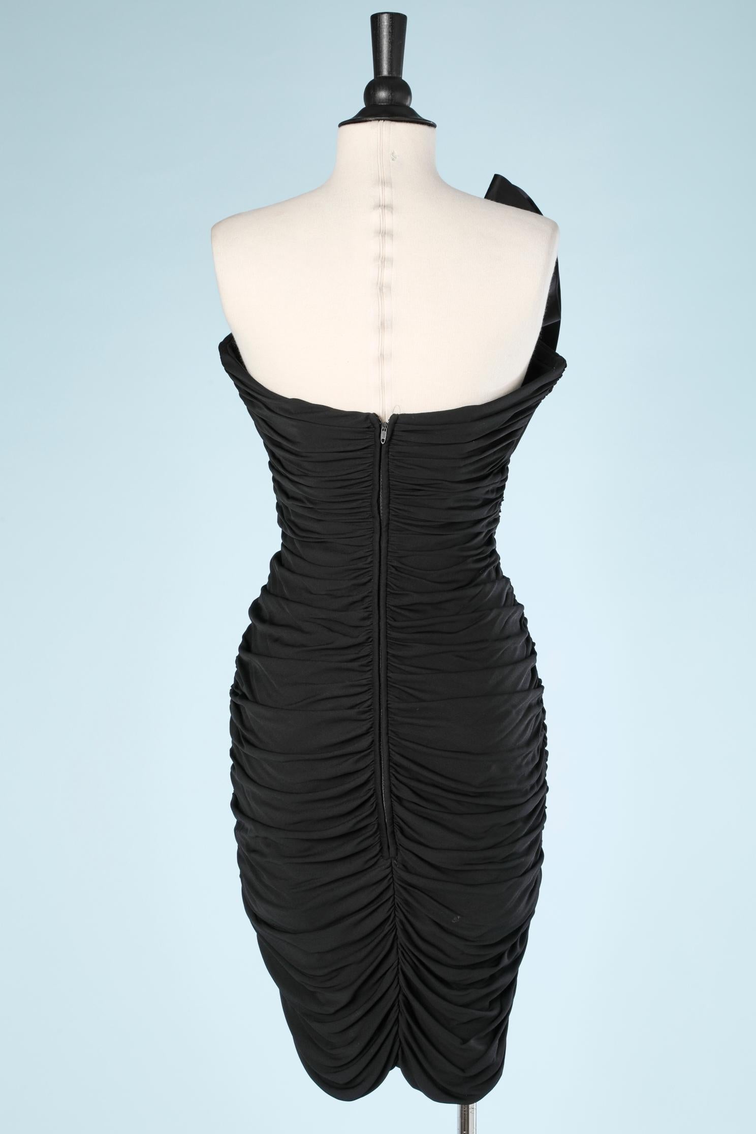 Black 80's bustier dress 