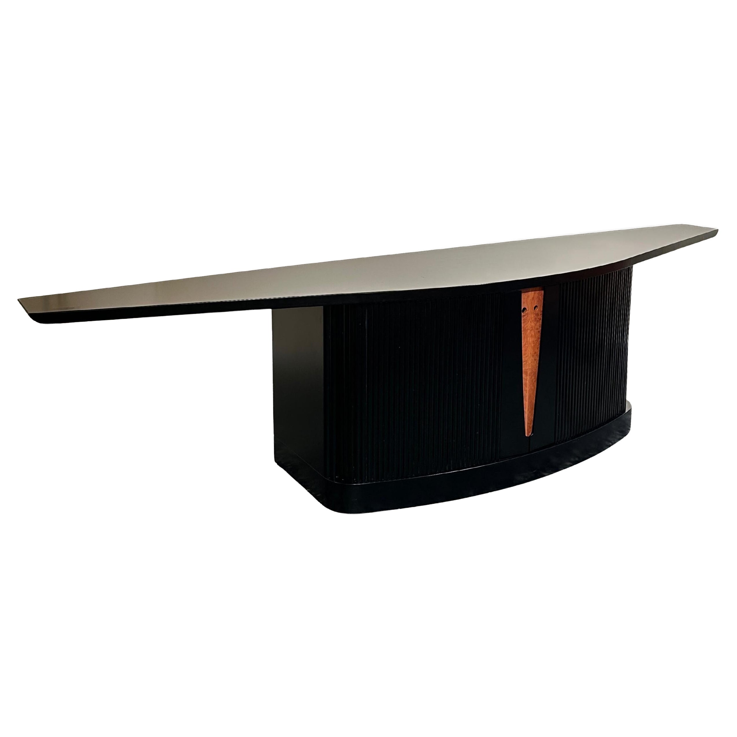 Black 80’s Post Modern sideboard