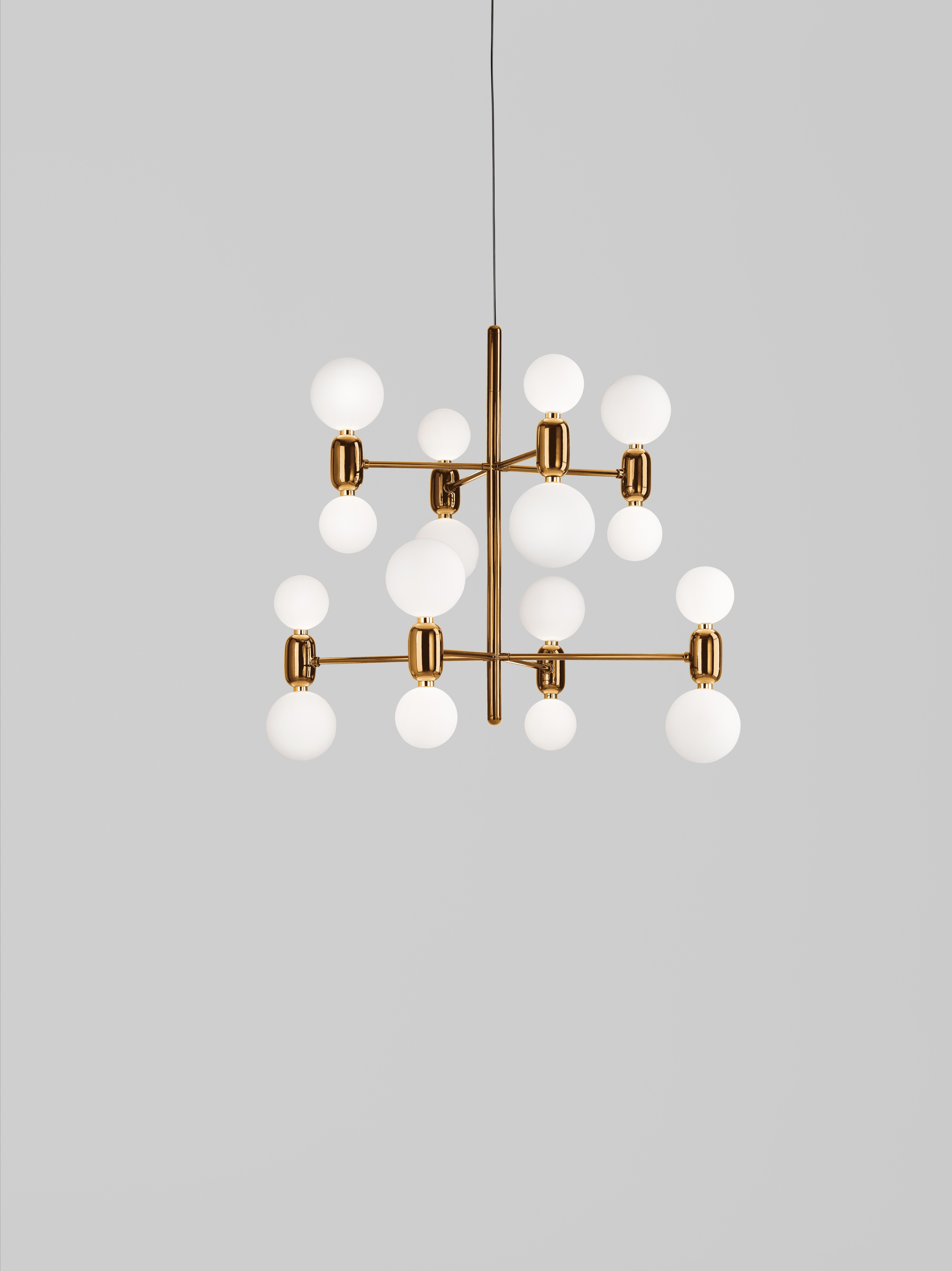 Postmoderne Lustre Black Aballs 8 de Parachilna en vente