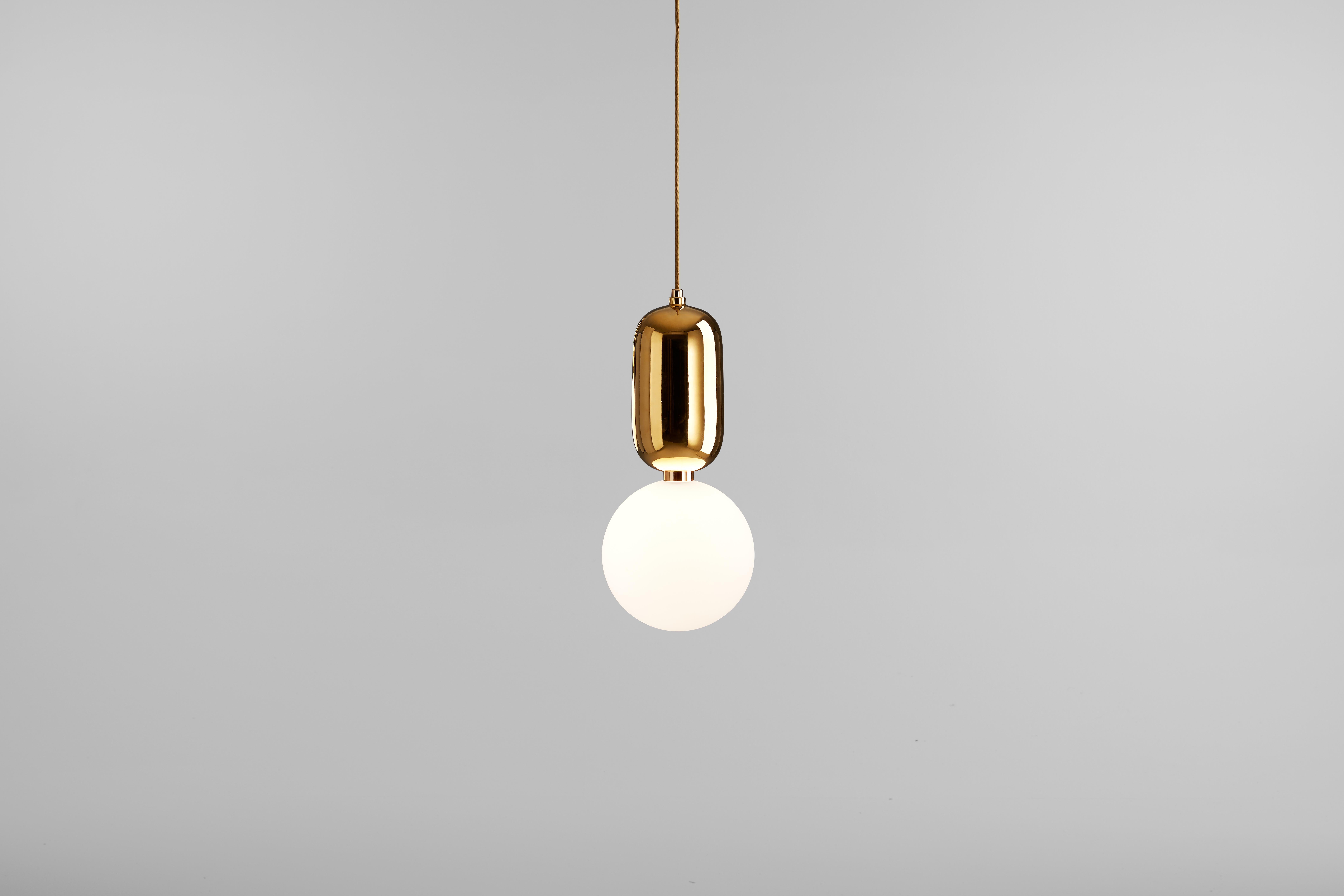 Black Aballs T Gr Pendant Lamp by Parachilna In New Condition For Sale In Geneve, CH
