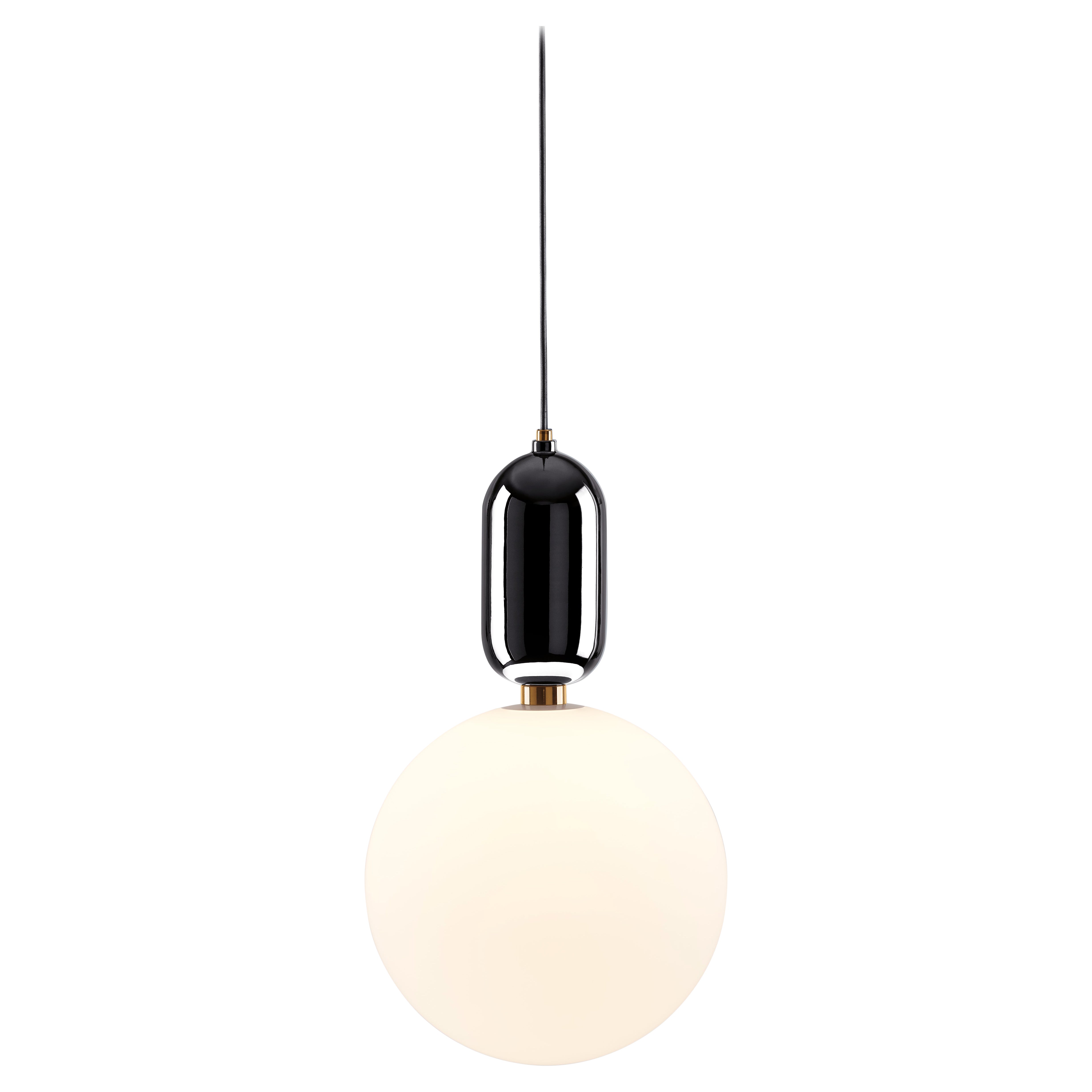 Black Aballs T Gr Pendant Lamp by Parachilna For Sale