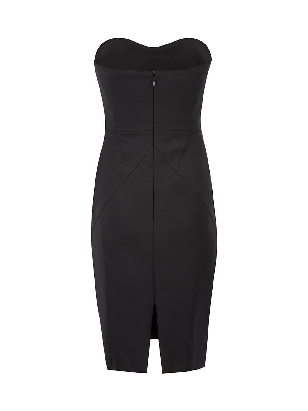 Black Abito Belt Mini Dress Size S In Good Condition In London, GB