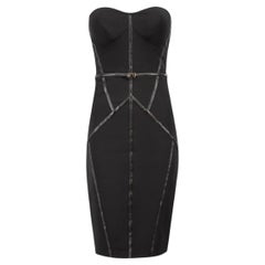 Abito - Robe courte à ceinture noire, taille S