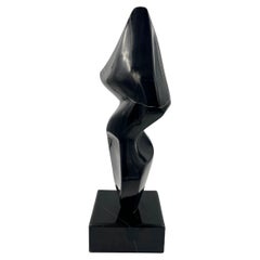 Black Abstract Marble Sculpture
