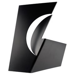 Black Abstract Steel Sculpture, Carlos Evangelista, 55/75