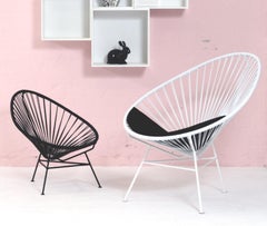Mini chaise Acapulco noire par OK Design