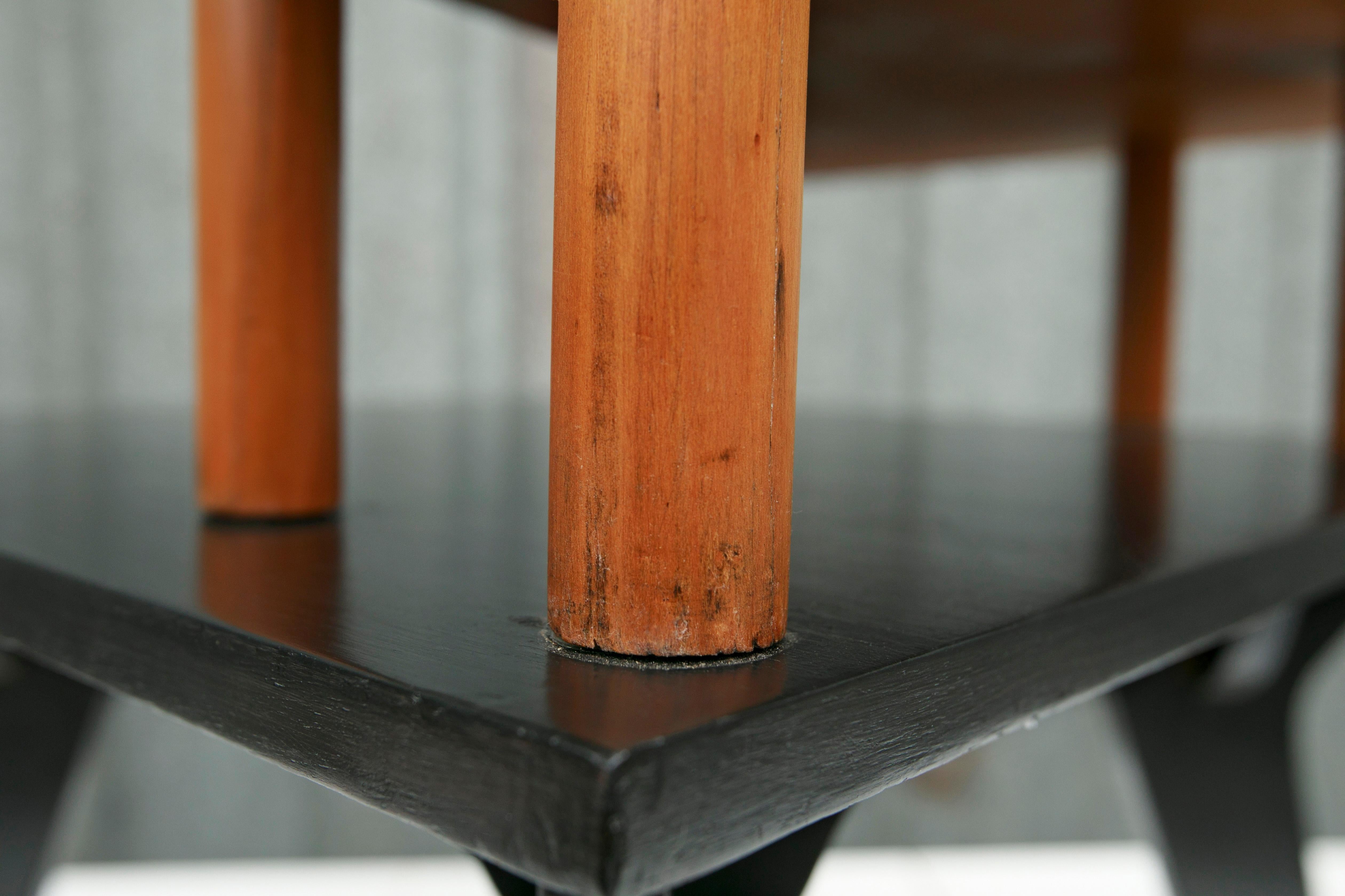 Mid-20th Century Black Accent Side Table by Jose Zanine Caldas, 1950s For Sale