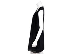 Black Acne Studios Silk Draped Dress