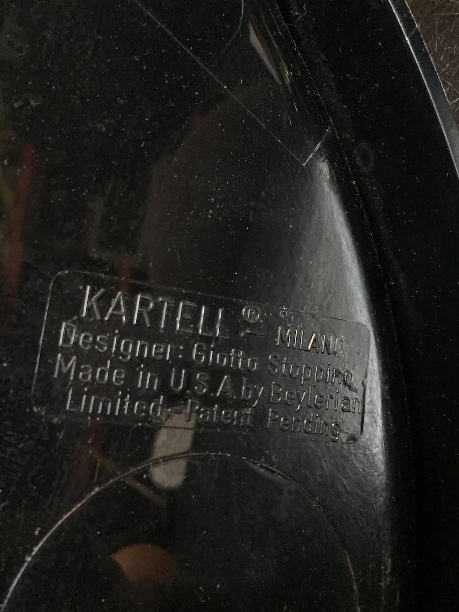 Black Acrylic Kartell Stacking Tables 2