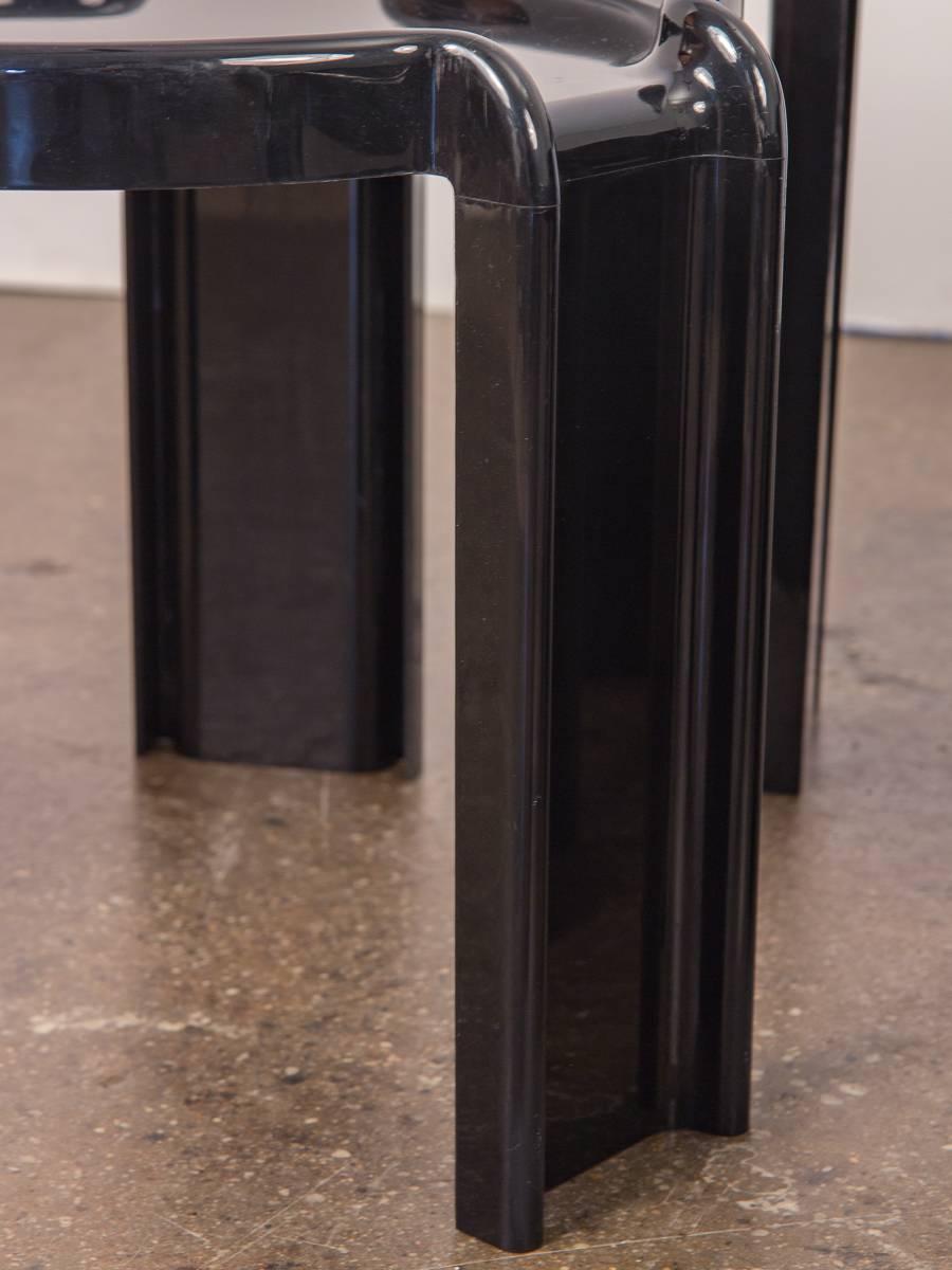 Late 20th Century Black Acrylic Kartell Stacking Tables