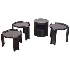 Black Acrylic Kartell Stacking Tables
