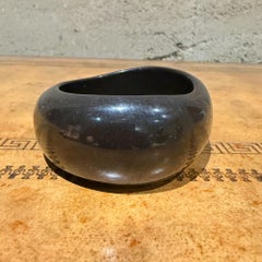 Black Acrylic or Lucite Bangle Bracelet Mid Century Modern