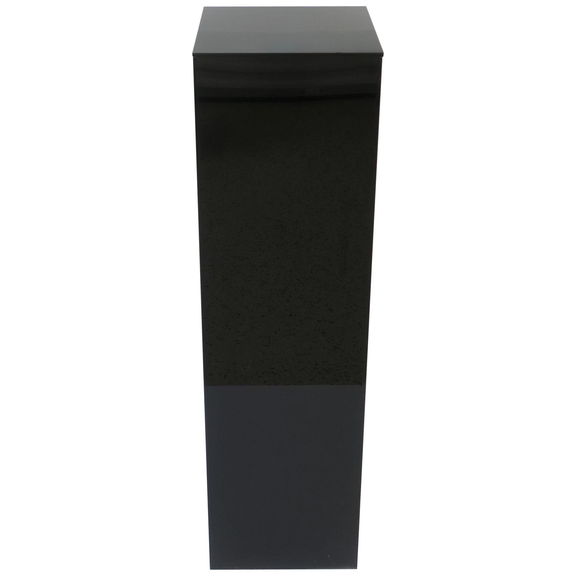 Black Acrylic Pedestal Column Stand