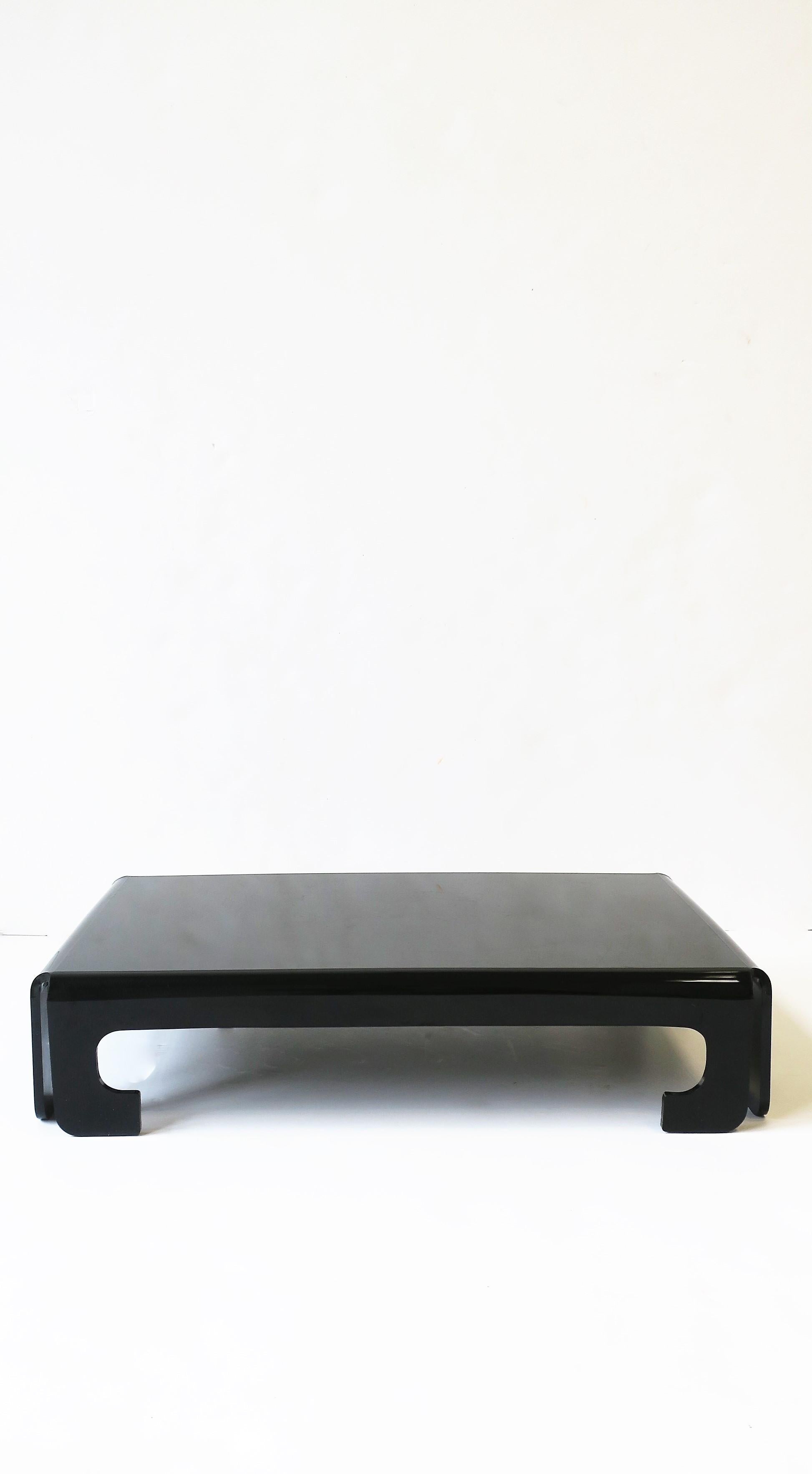 black acrylic shelf