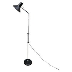 Black Adjustable Architects Floor Lamp by Jac Jacobsen, 1970s