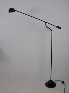 Black Adjustable Floor Lamp, Germany, 1970s