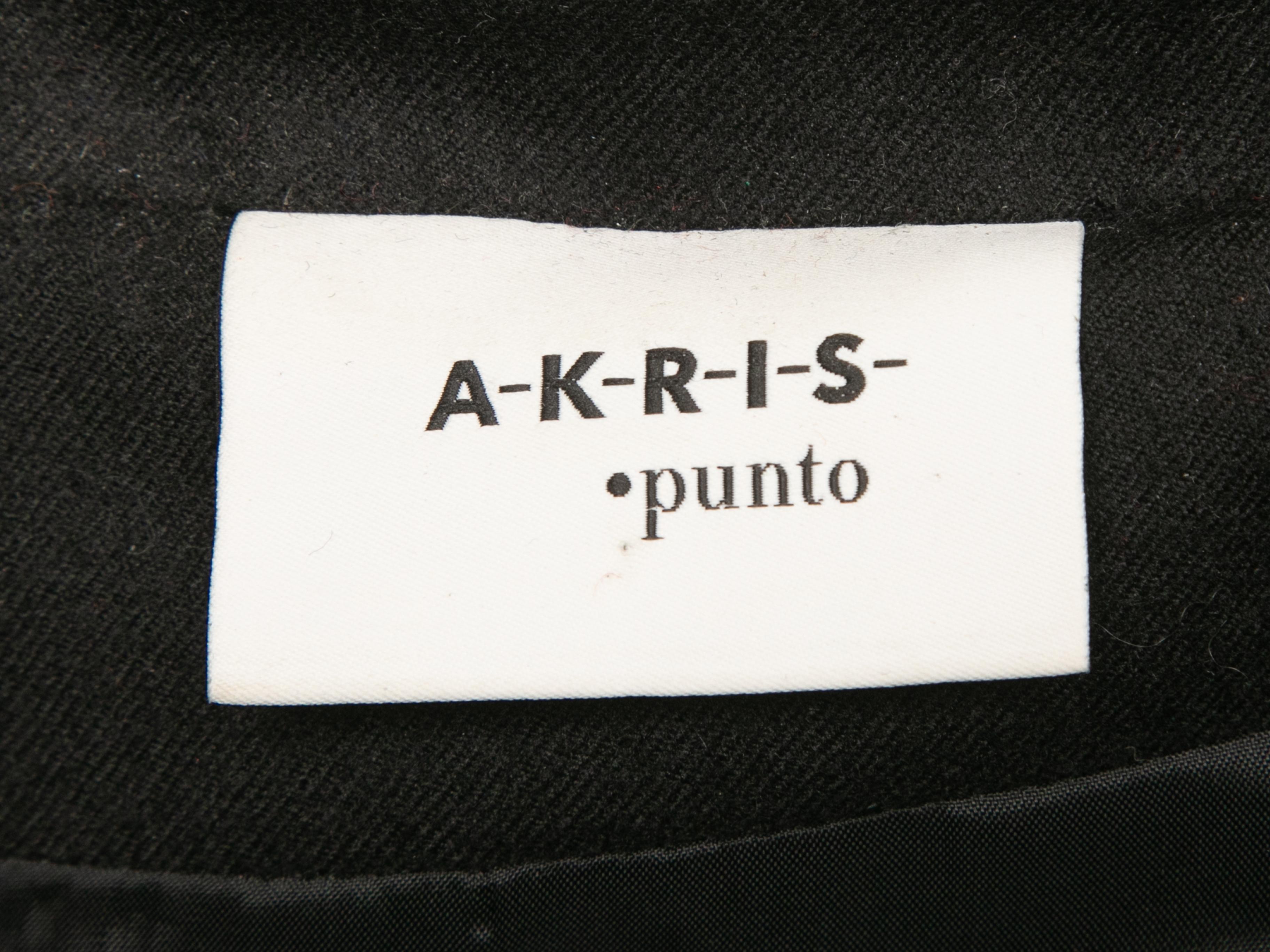 De las mujeres Chaqueta negra de piel vegetal texturizada Akris Punto Talla EU 36 en venta