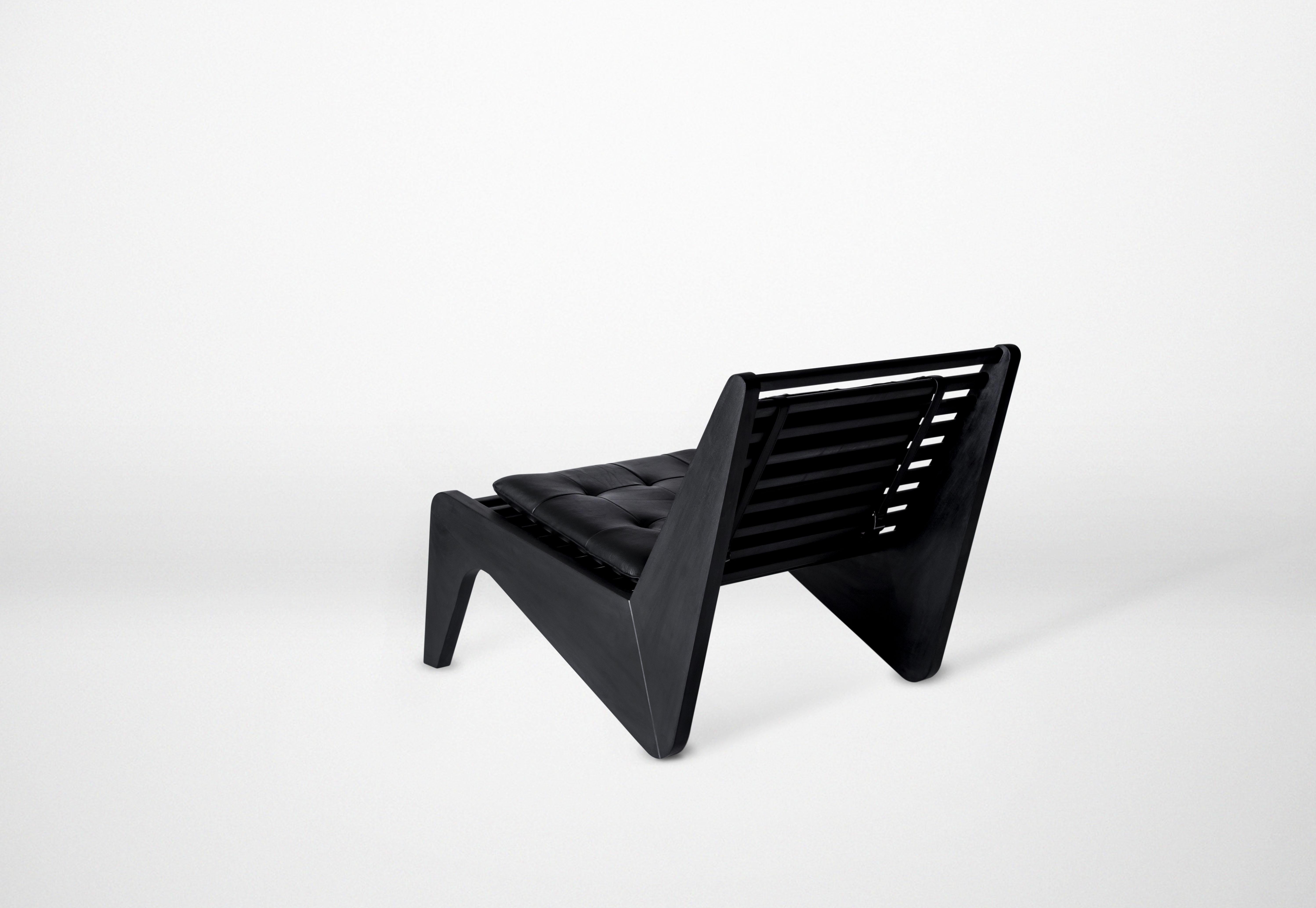 Mexican Black Ala Lounge Chair by Atra Design For Sale