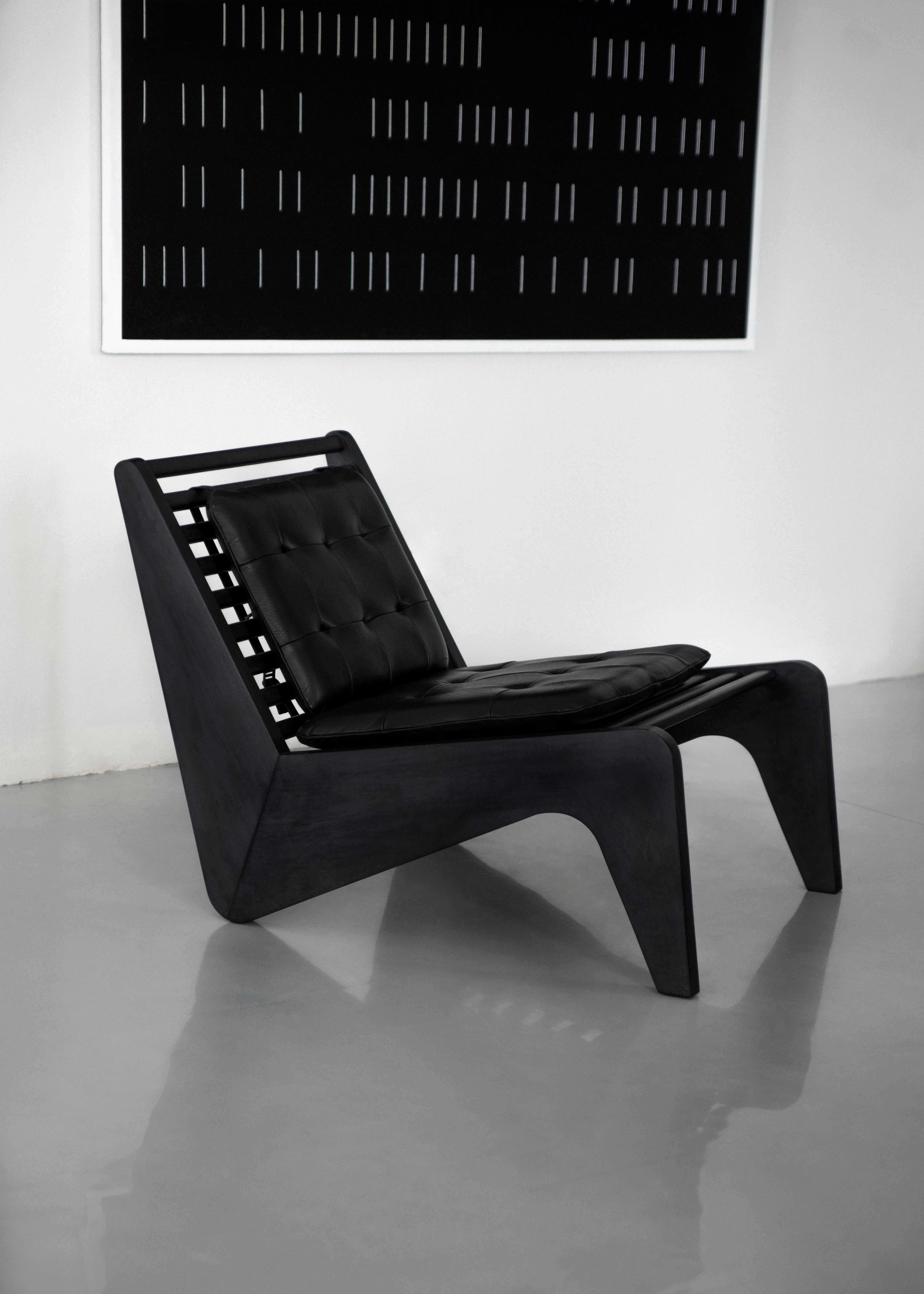 Black Ala Lounge Chair by Atra Design In New Condition In Geneve, CH