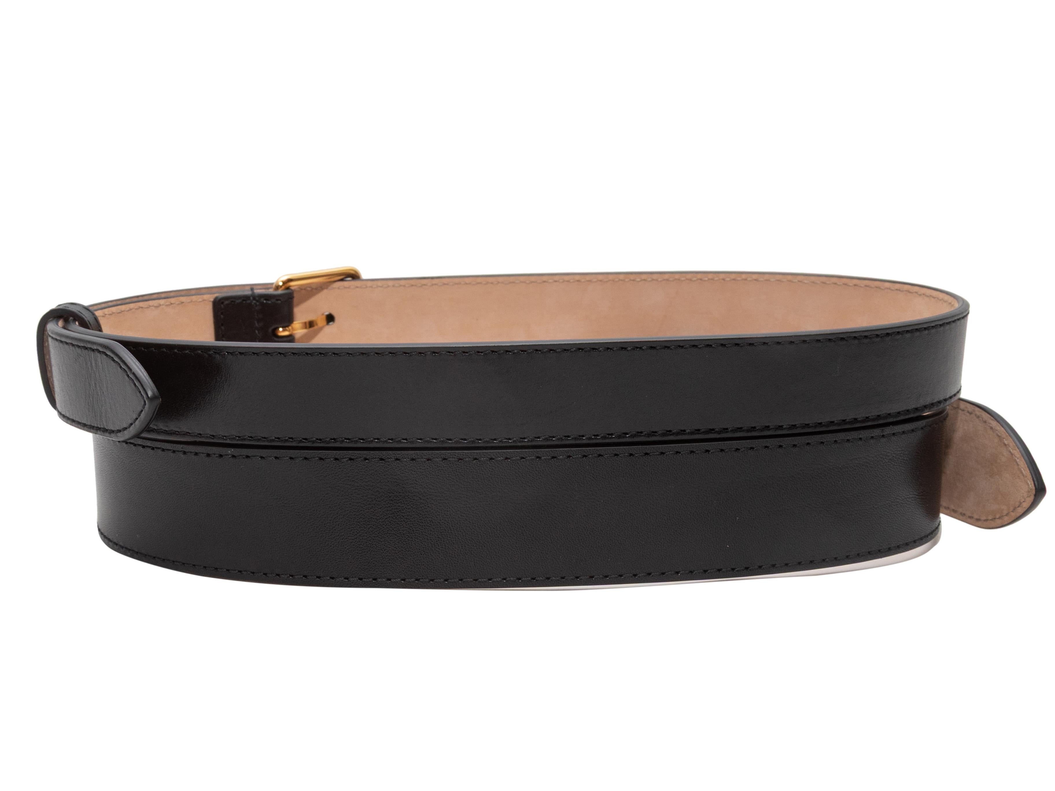 Nero Cintura nera con doppia fibbia Alexander McQueen Taglia XS in vendita