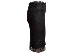Black Alexander McQueen Lace Pencil Skirt