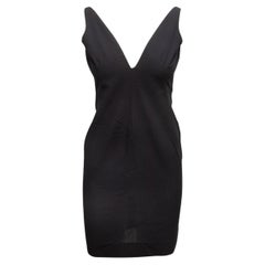 Black Alexander McQueen Sleeveless Mini Dress Size US S