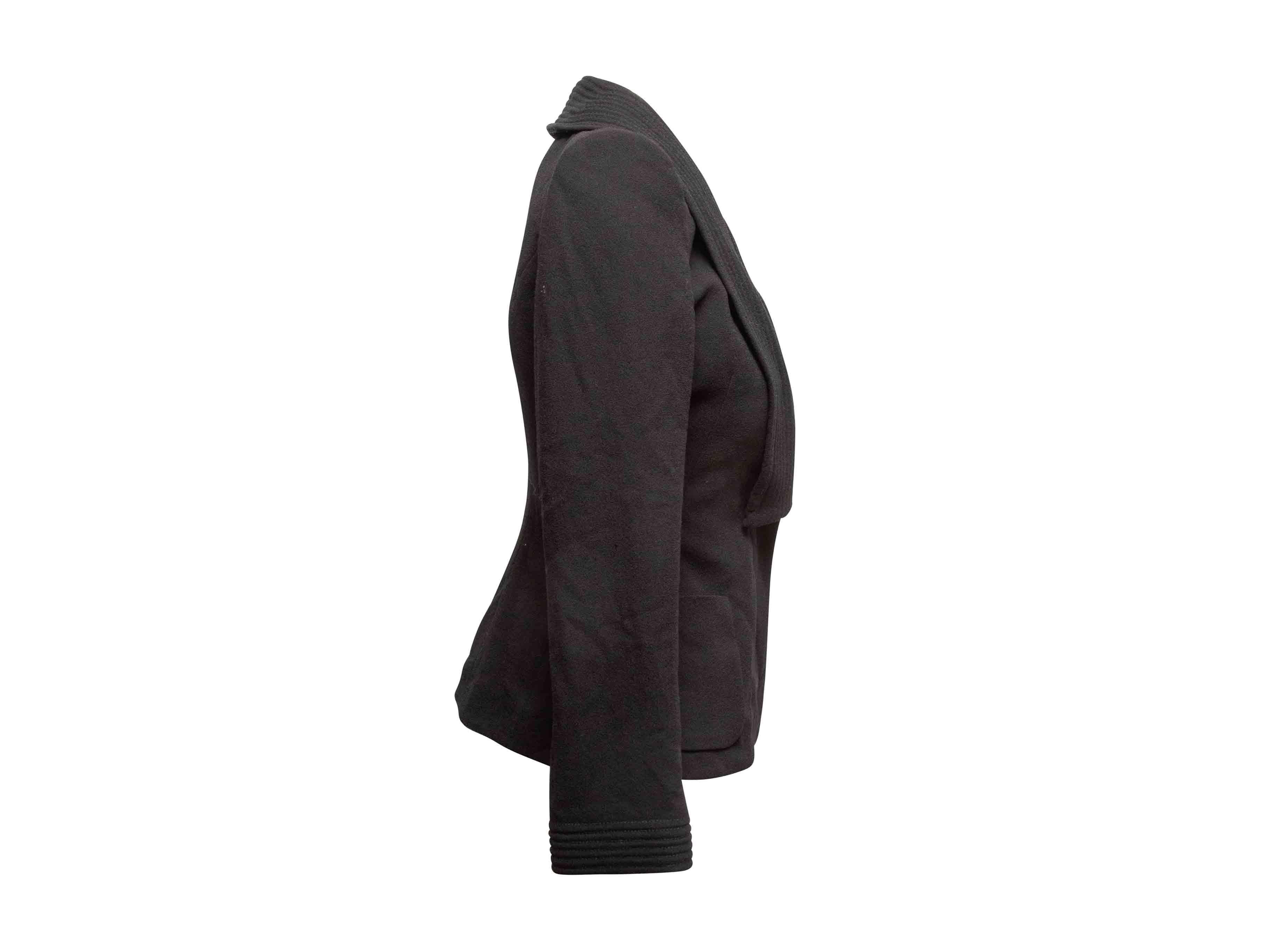 Blazer nero in lana di Alexander McQueen taglia IT 40 In condizioni buone in vendita a New York, NY