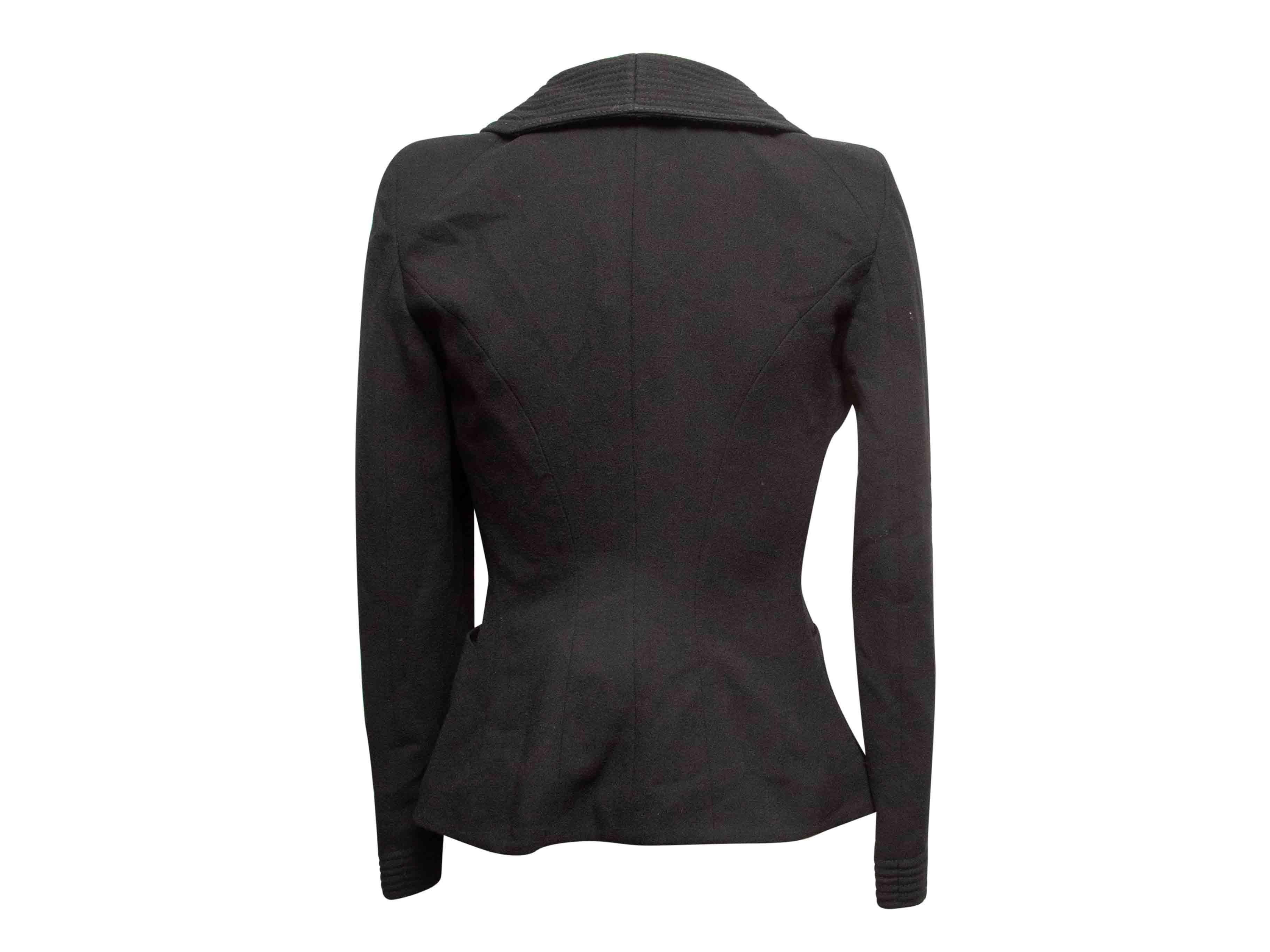 Donna Blazer nero in lana di Alexander McQueen taglia IT 40 in vendita
