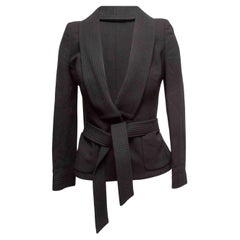 Blazer negro de lana Alexander McQueen Talla IT 40