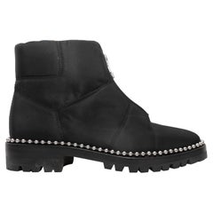 Schwarze Alexander Wang Nylon-Stiefeletten Größe 38,5 in Schwarz