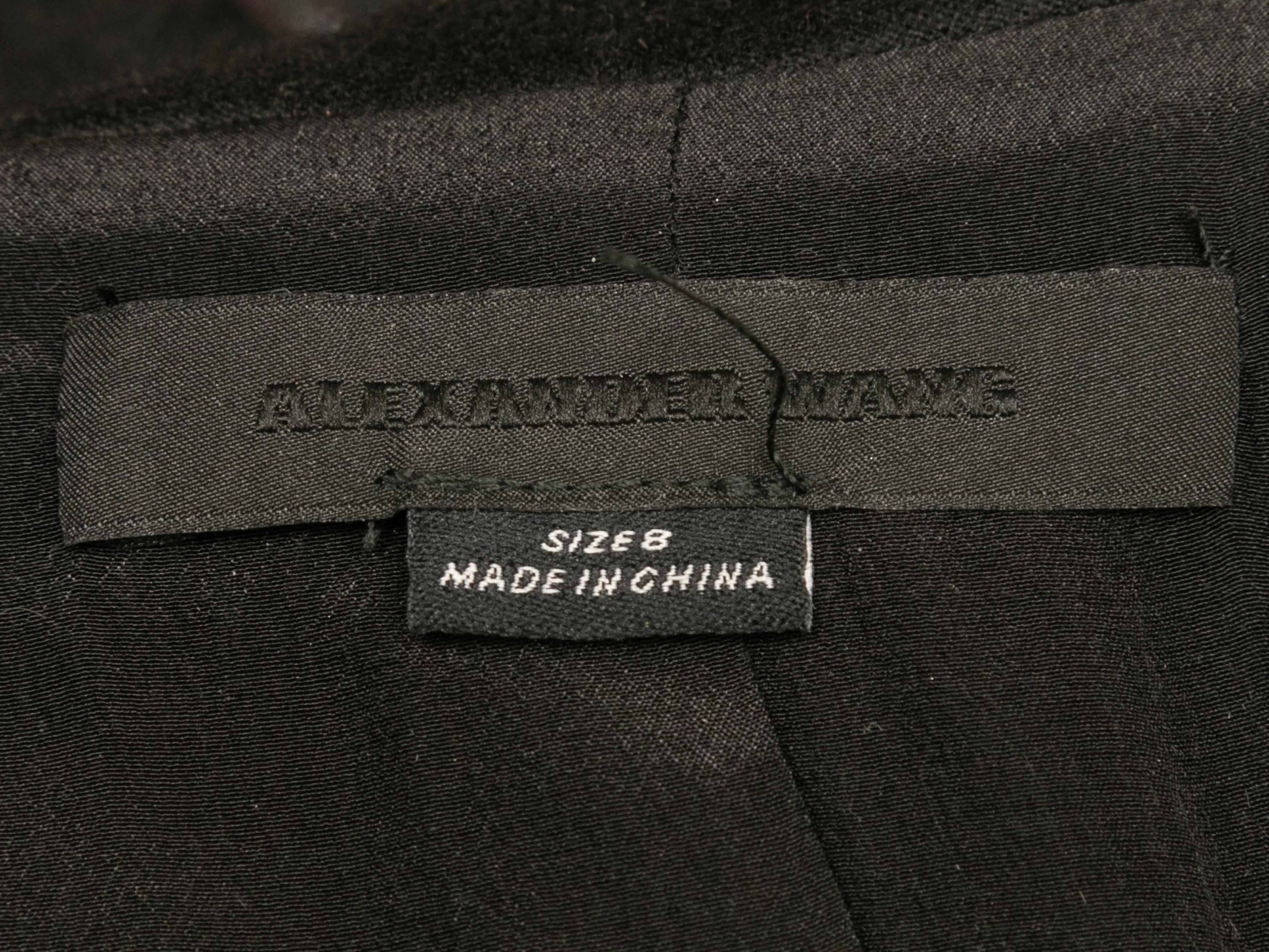 Black Alexander Wang Pinstriped Wool Jacket Size US 8 In Good Condition In New York, NY