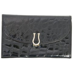 Black Alligator Clutch/Wallet