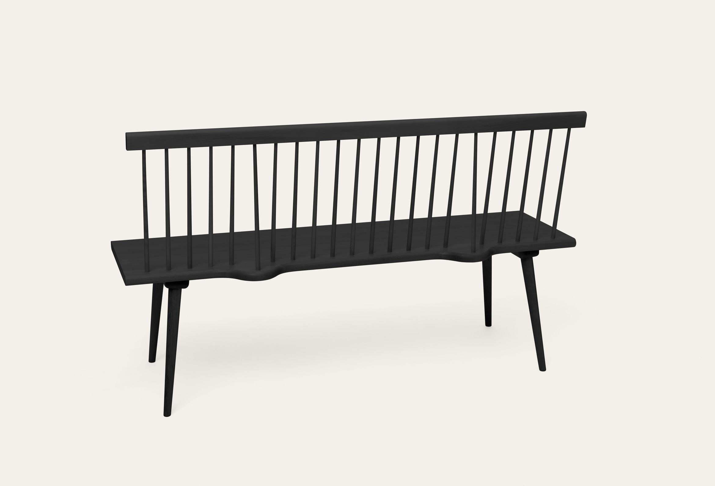 Post-Modern Black Along Birch Sofa by Storängen Design For Sale