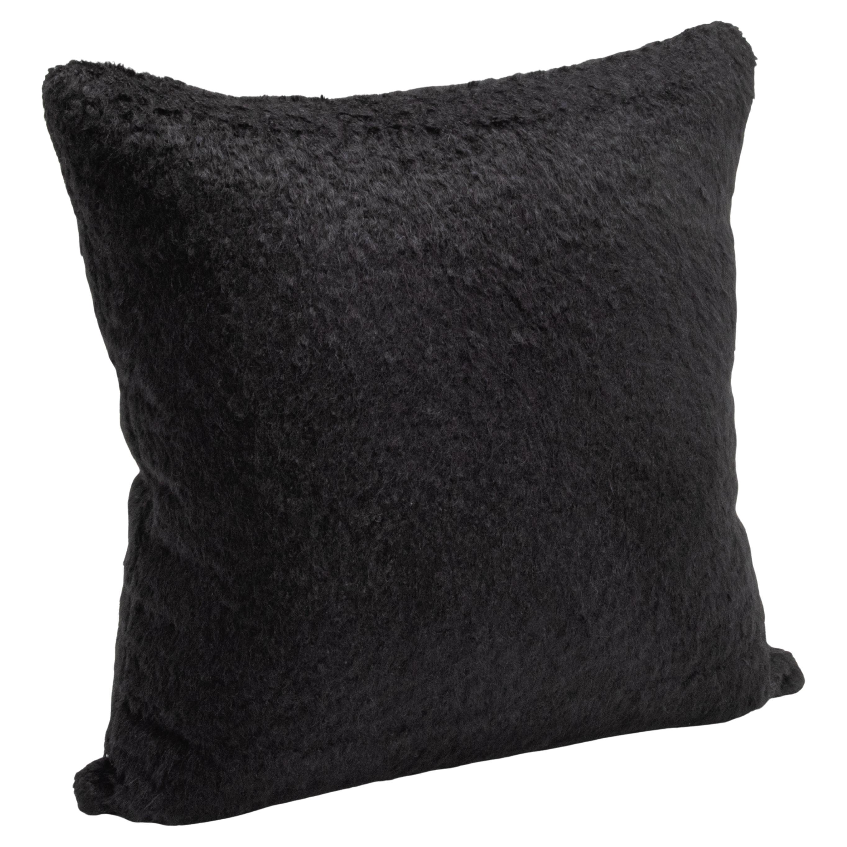 Black Alpaca Pillow By MOGUL
