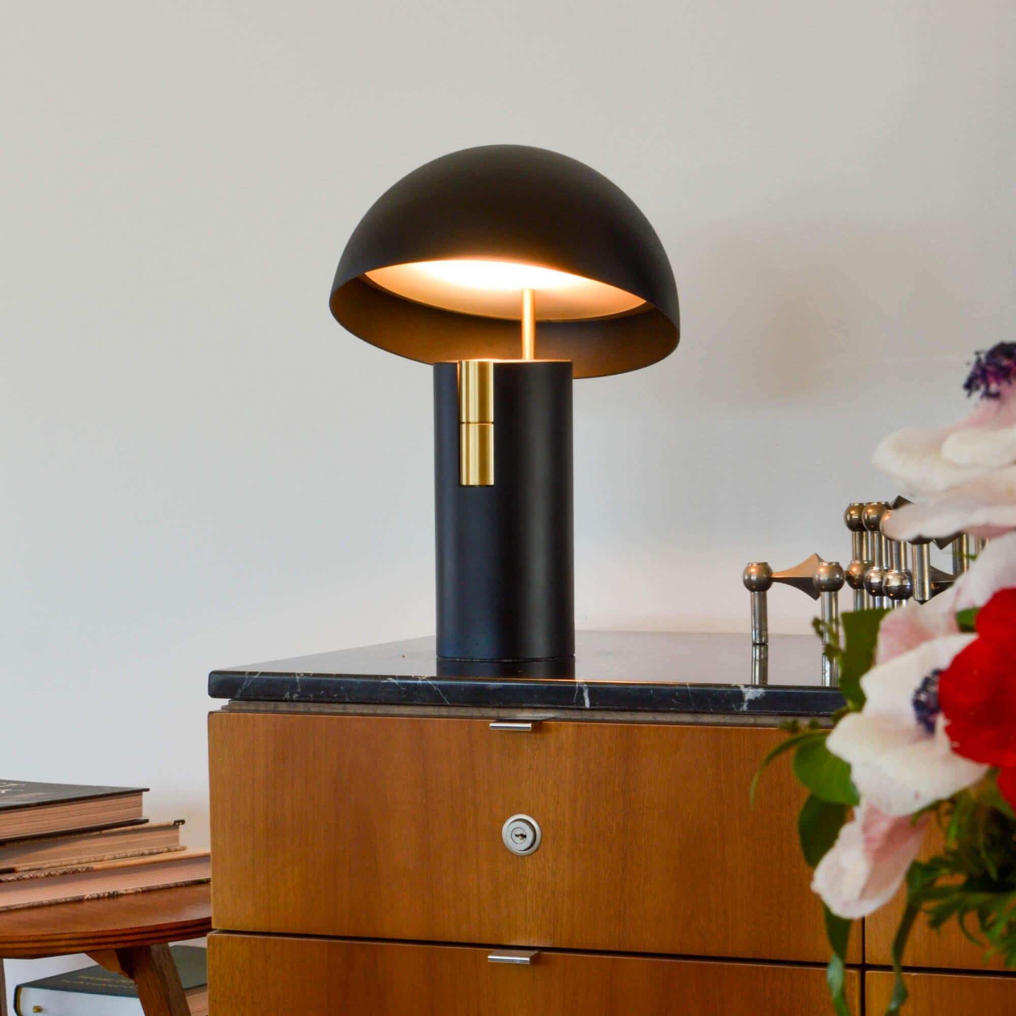 Post-Modern Black Alto Speaker Lamp by JAUNE STUDIO For Sale