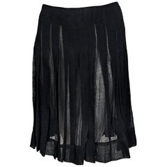 Black Altuzarra Pleated Skirt