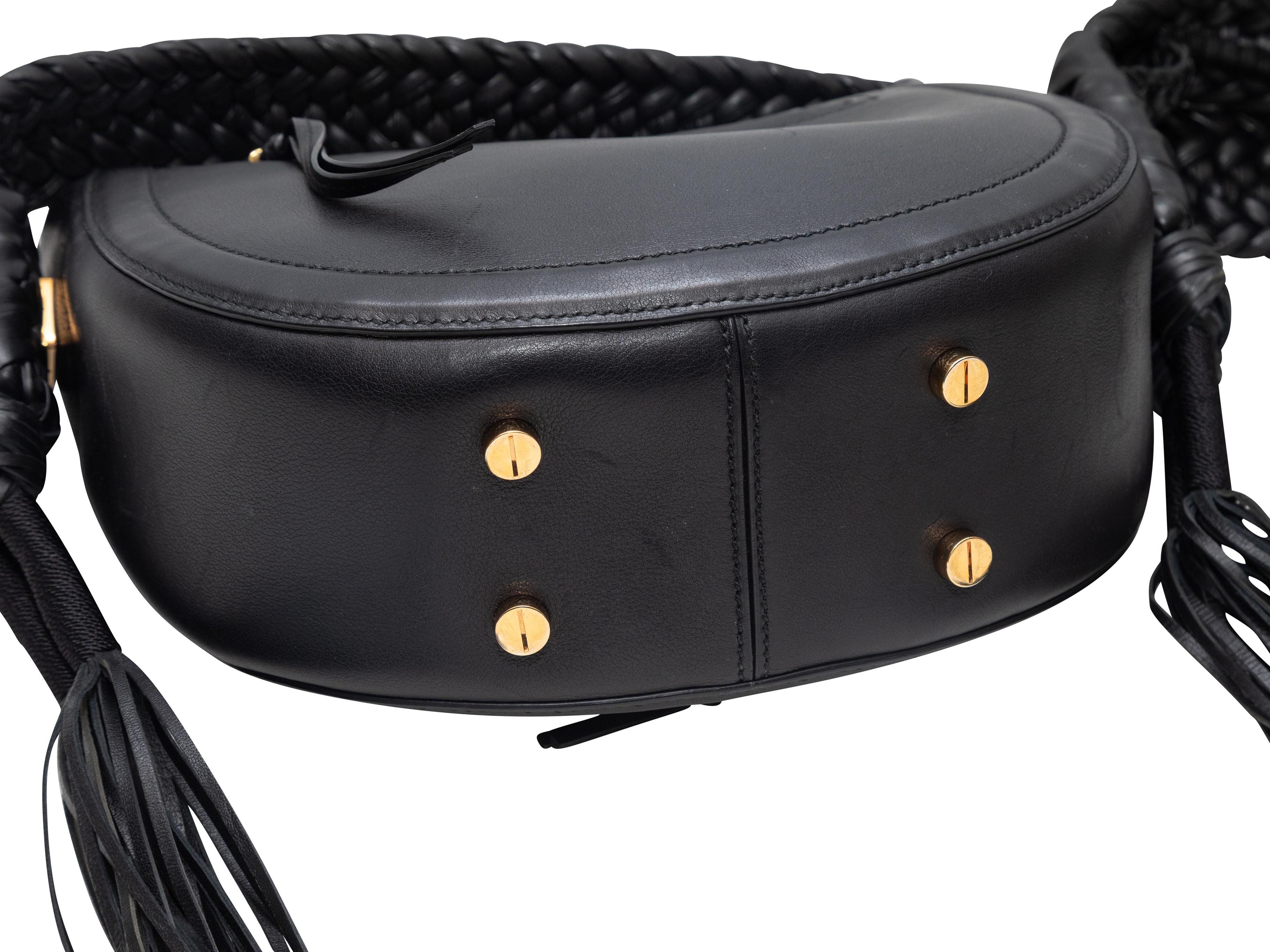 Black Altuzzara Ghianda Bullrope Saddle Bag Damen im Angebot