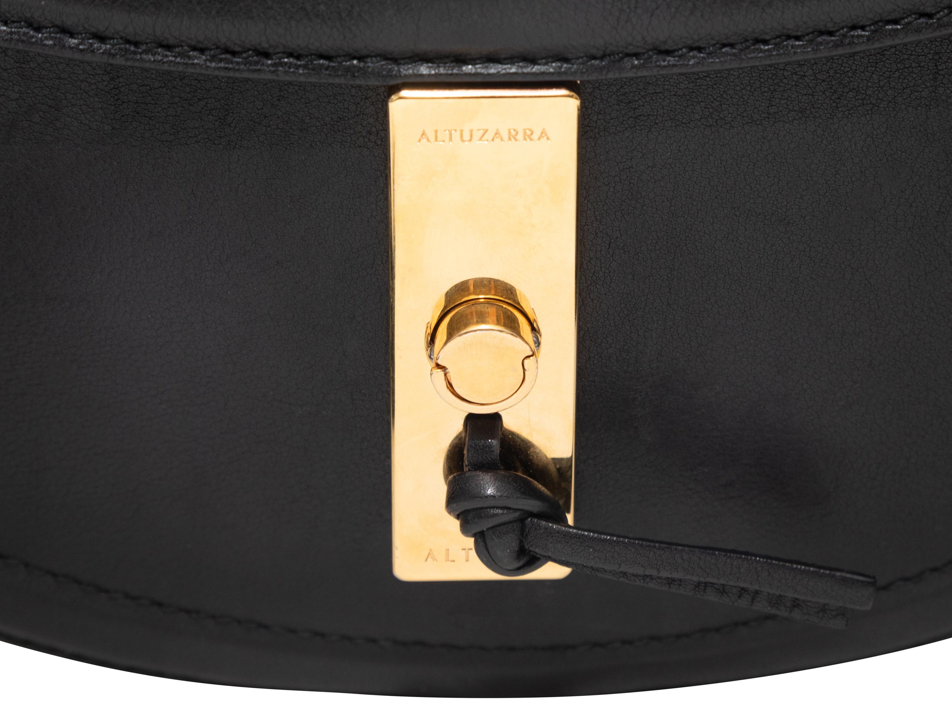 Black Altuzzara Ghianda Bullrope Saddle Bag im Angebot 4