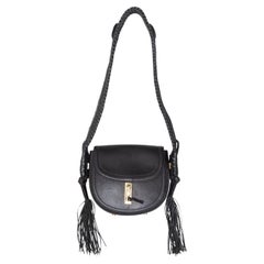 Black Altuzzara Ghianda Bullrope Saddle Bag