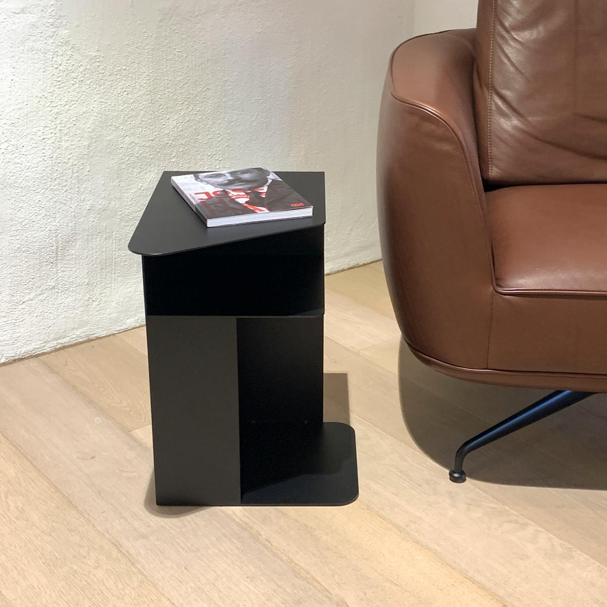 Black Aluminium Side Table, contemporary minimalist om26 by mjiila - in stock For Sale 9